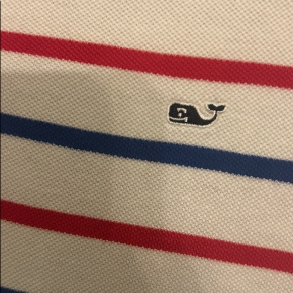 Vineyard Vines dress  M Red and Blue Striped Polo - Picture 3 of 4